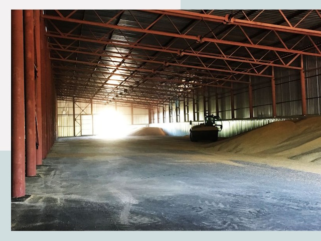 Строительство зернохранилищ в Муравленко