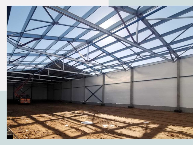 Строительство сенохранилищ в Муравленко