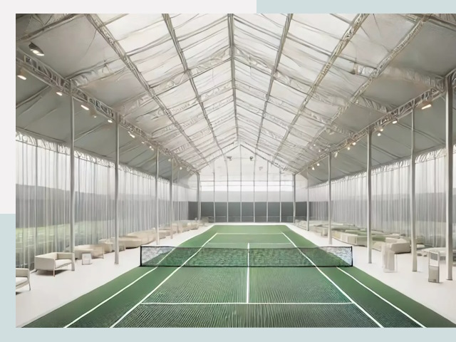 Строительство теннисных кортов в Муравленко