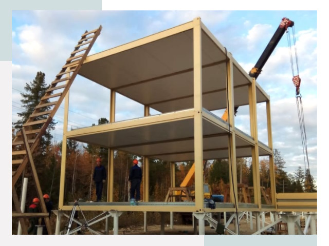 Строительство модульных здания Муравленко