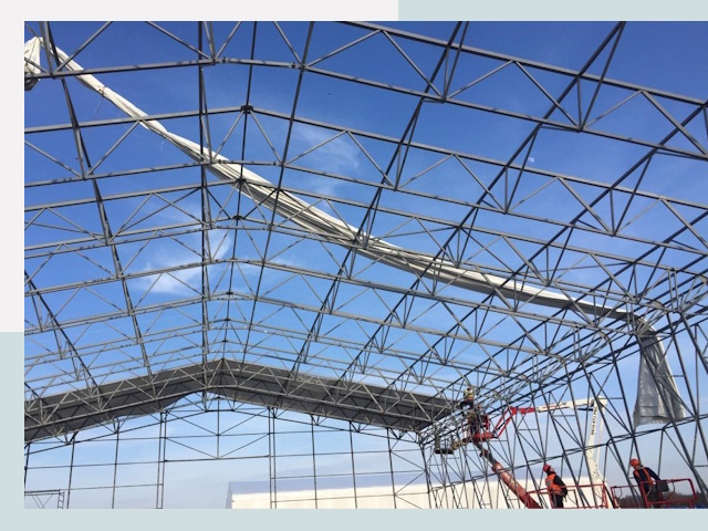 Шатровые ангары от 642 руб. в Муравленко и Тюменской области