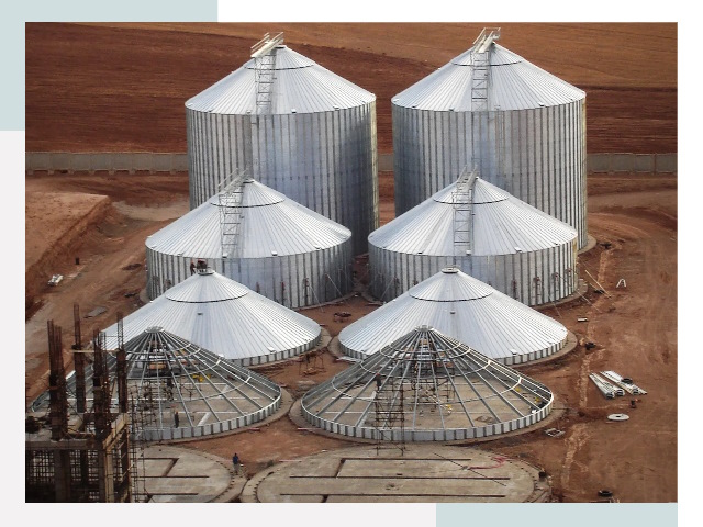 Строительство зерновых силосов в Муравленко