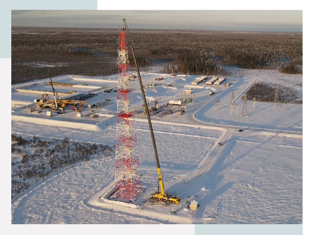 Мачты связи в Муравленко