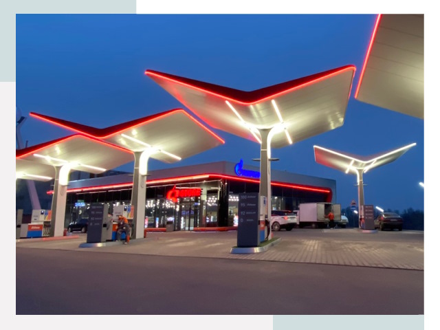 Навесы для АЗС в Муравленко