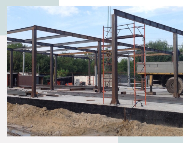 Фундамент для ангаров в Муравленко